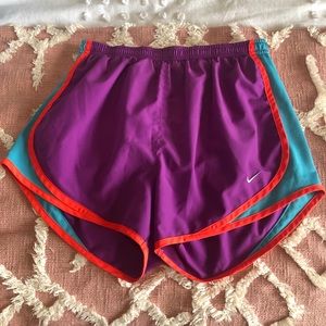 multicolored nike shorts